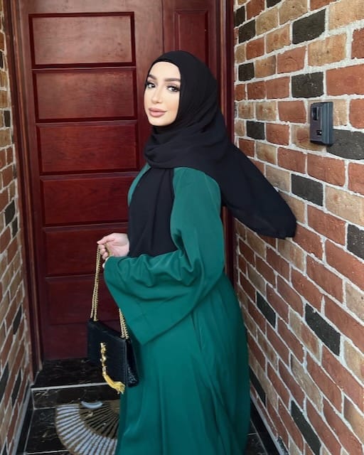 Khatijah Abaya - Emerald - Closed Abaya - Fajr Noor