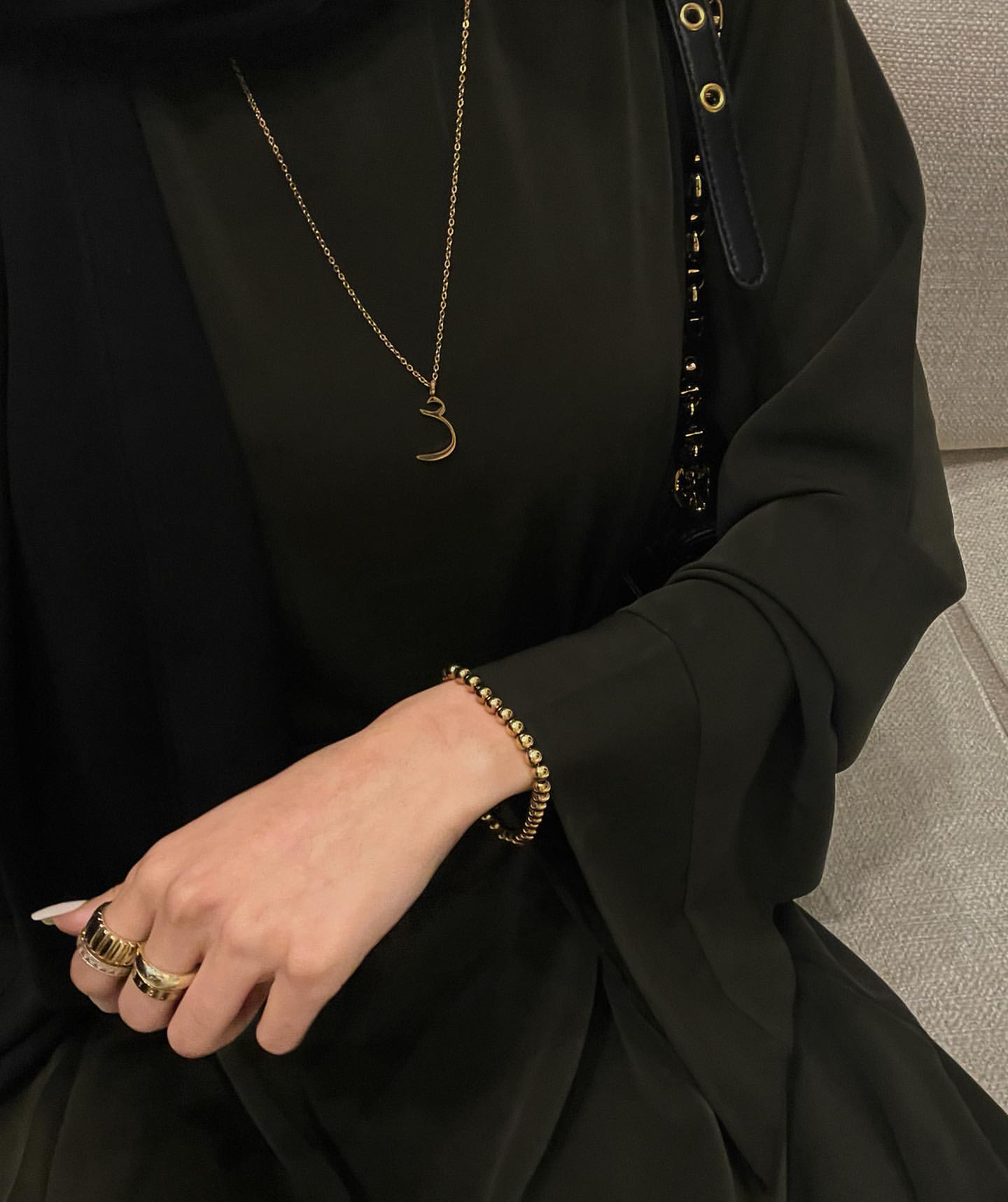 Khatijah Abaya - Khaki Closed Abaya Fajr Noor