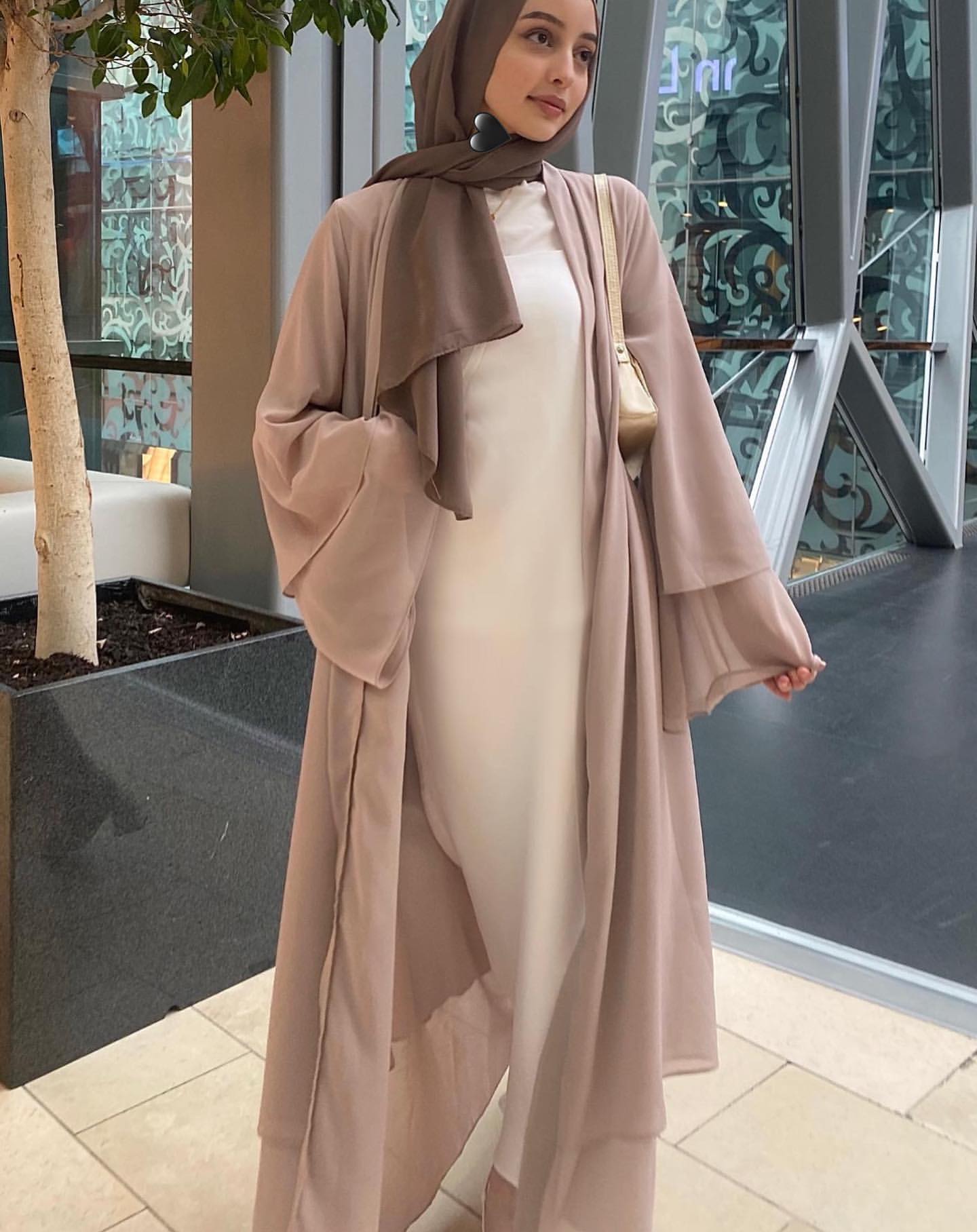 Aisha Abaya with Hijab - Nude