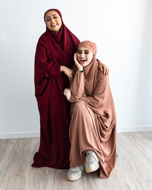One Piece Prayer Jilbab - Red