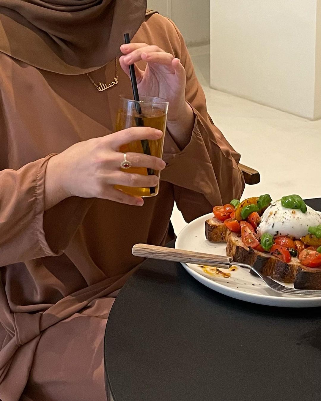 Sarah Set - Brown Dress Set Fajr Noor