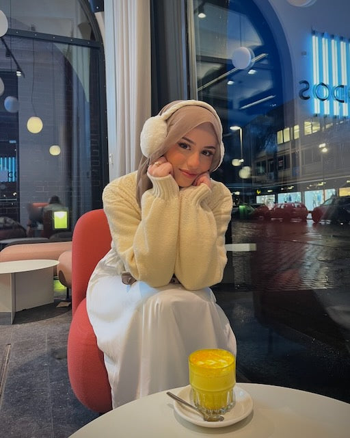 Safa Abaya - White Closed Abaya Fajr Noor
