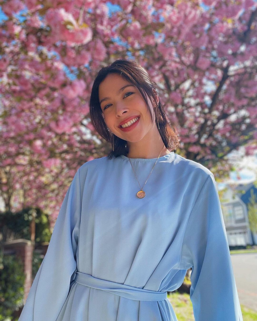 Khatijah Abaya - Sky Blue Closed Abaya Fajr Noor