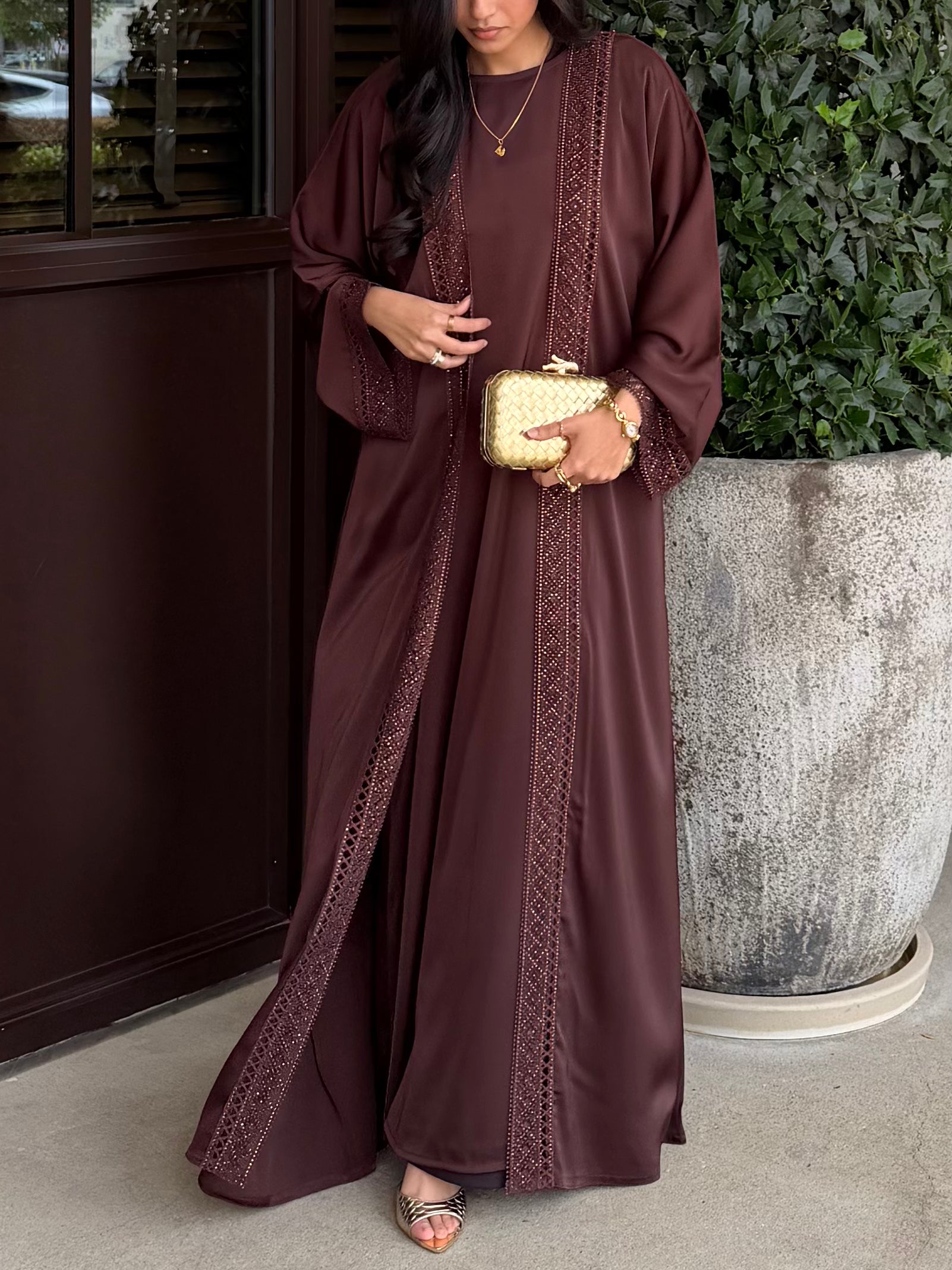 Nourah Everyday Abaya - Coffee