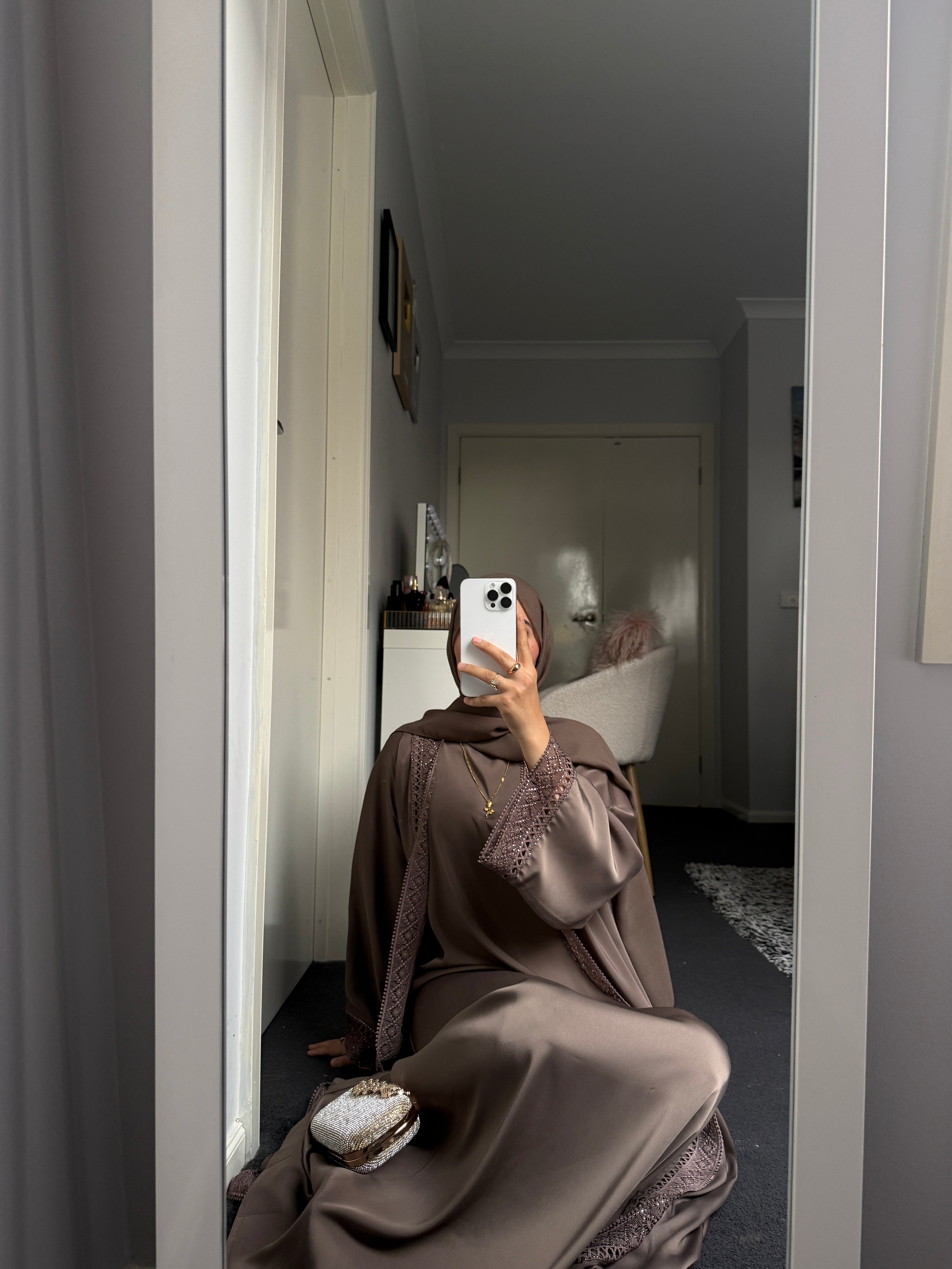 Nourah Everyday Abaya - Mocha