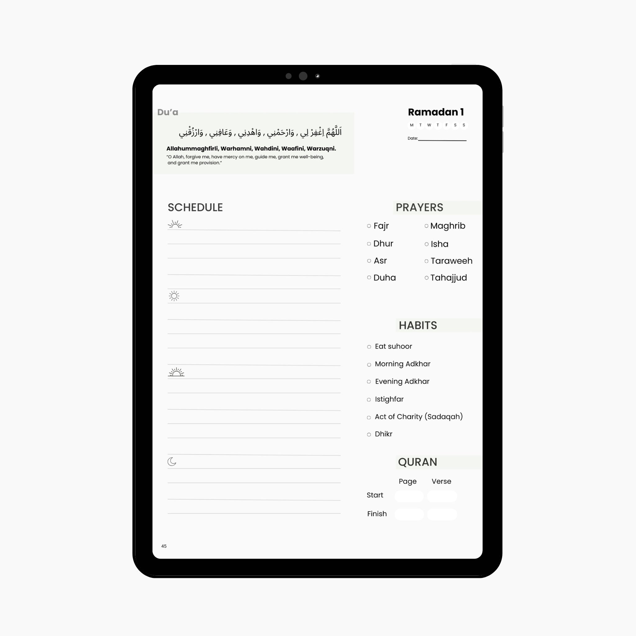 Ramadan Journal (Digital)