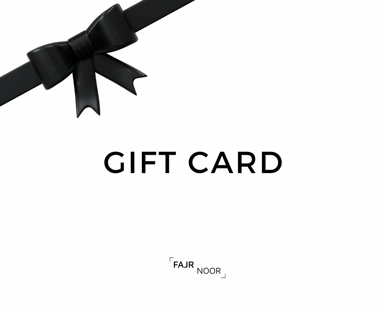 Fajr Noor Gift Card Gift Card Fajr Noor