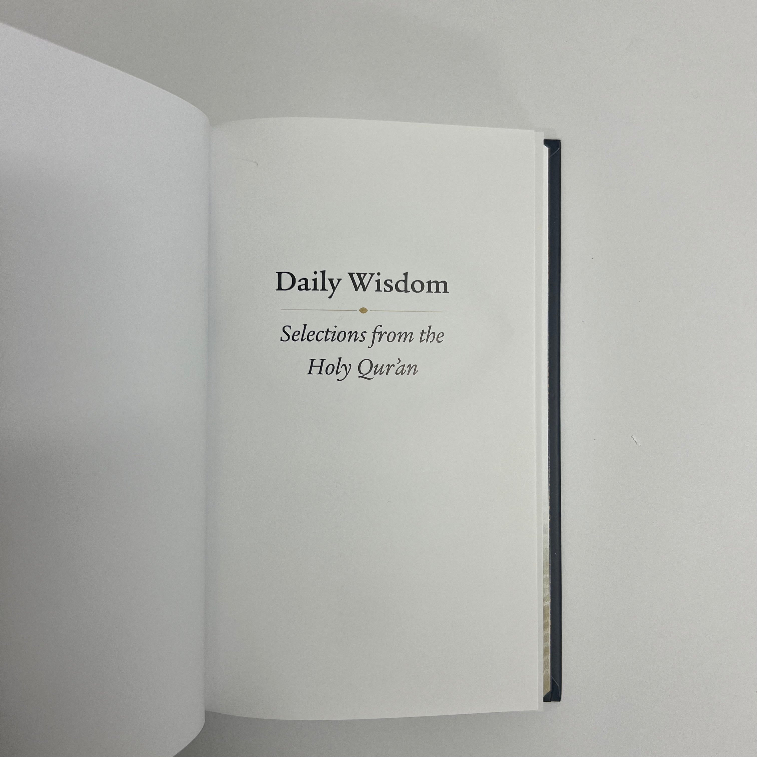Daily Wisdom: Selections from the Holy Quran Islamic Book Fajr Noor
