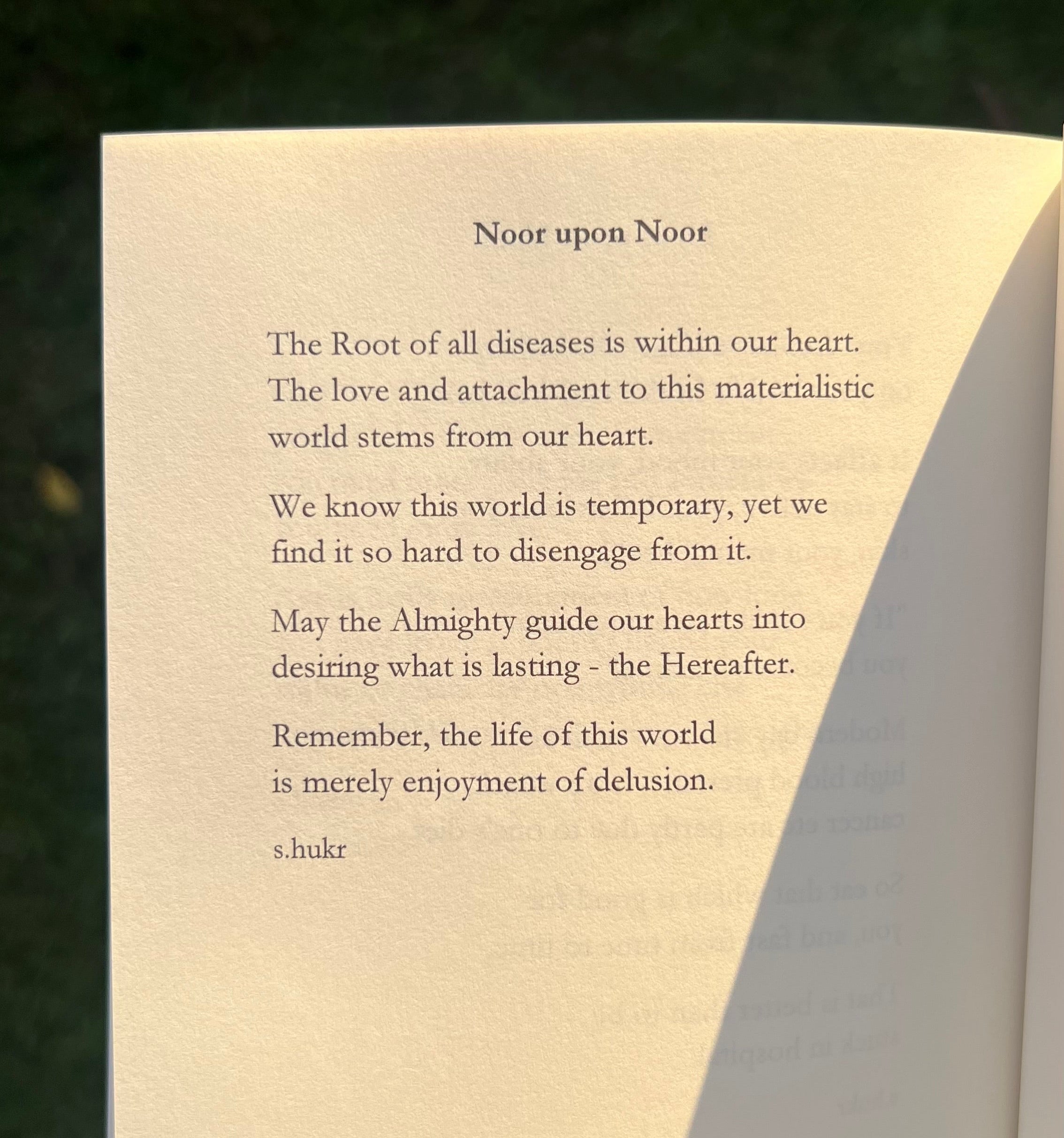 Noor upon Noor