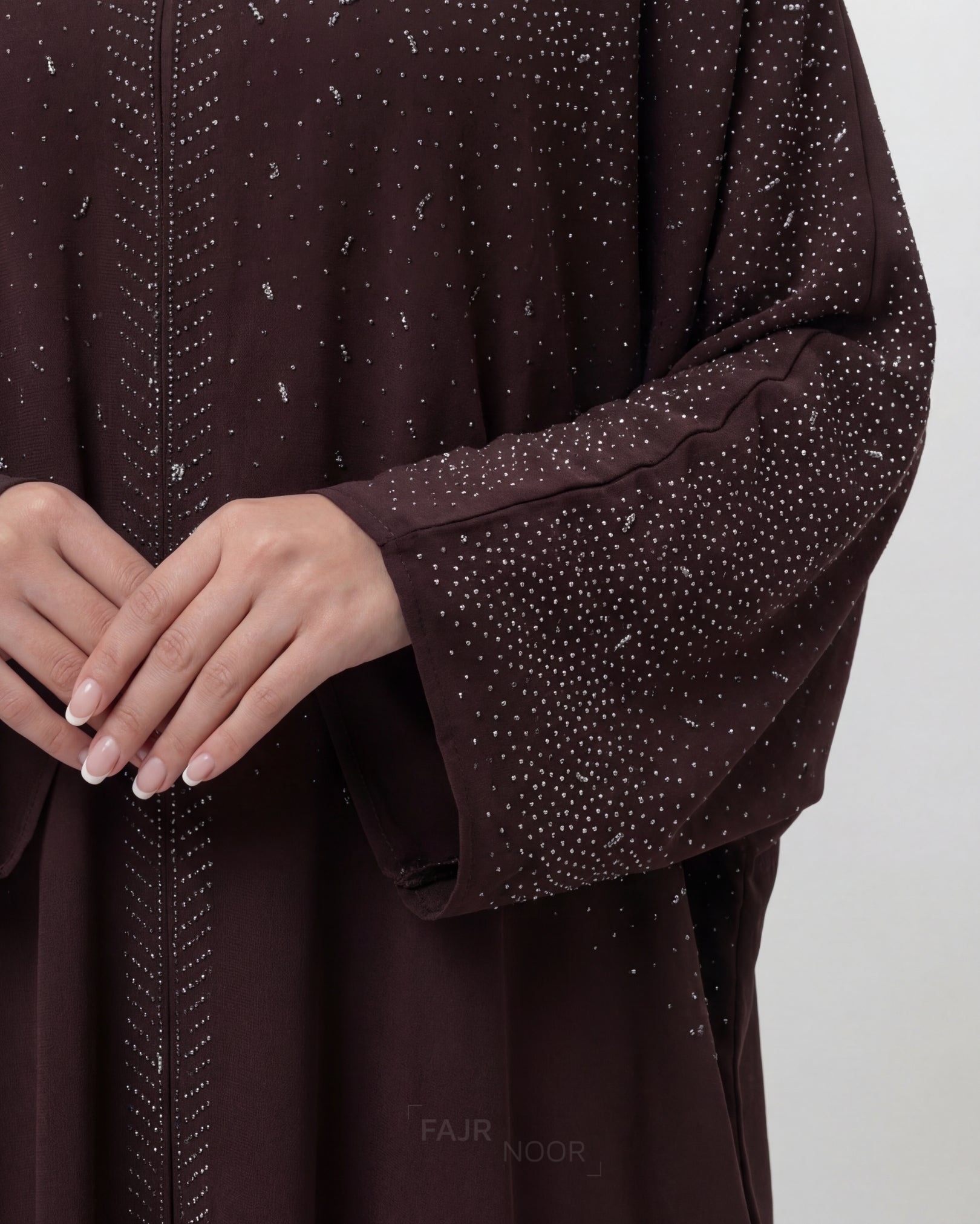 Amina Butterfly Abaya - Coffee