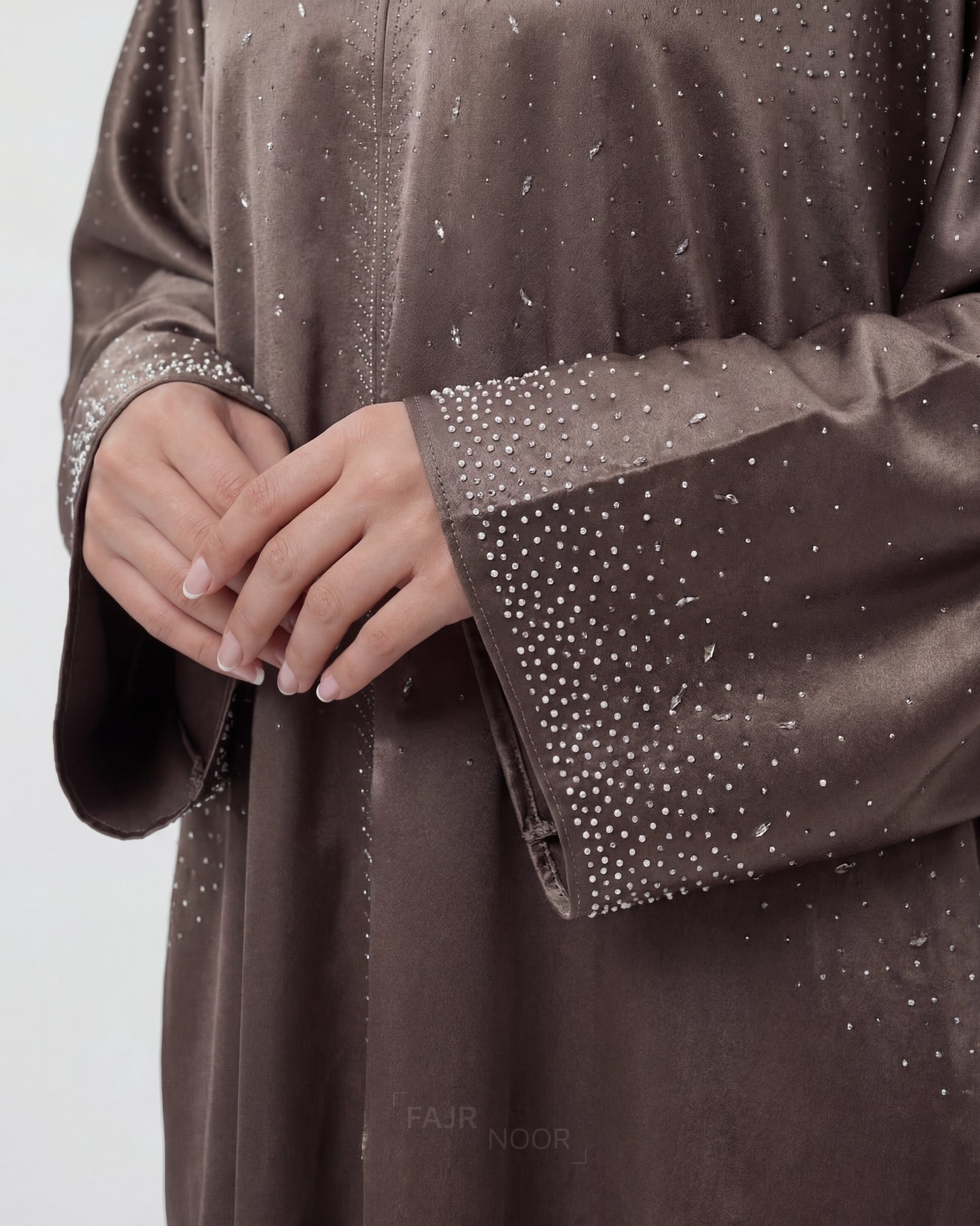Amina Butterfly Abaya - Mocha