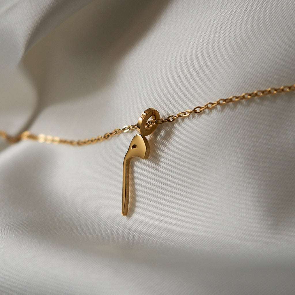 Arabic Letter Necklace Necklace Fajr Noor M - م