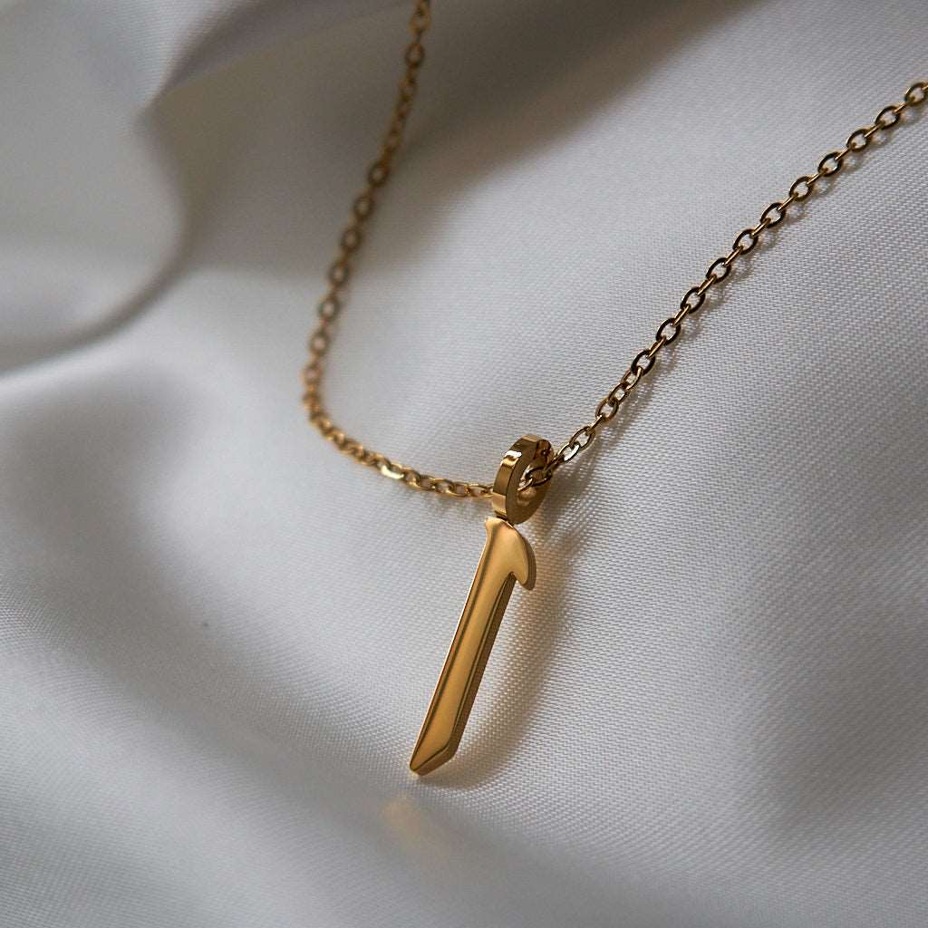 Arabic Letter Necklace Necklace Fajr Noor A - ا