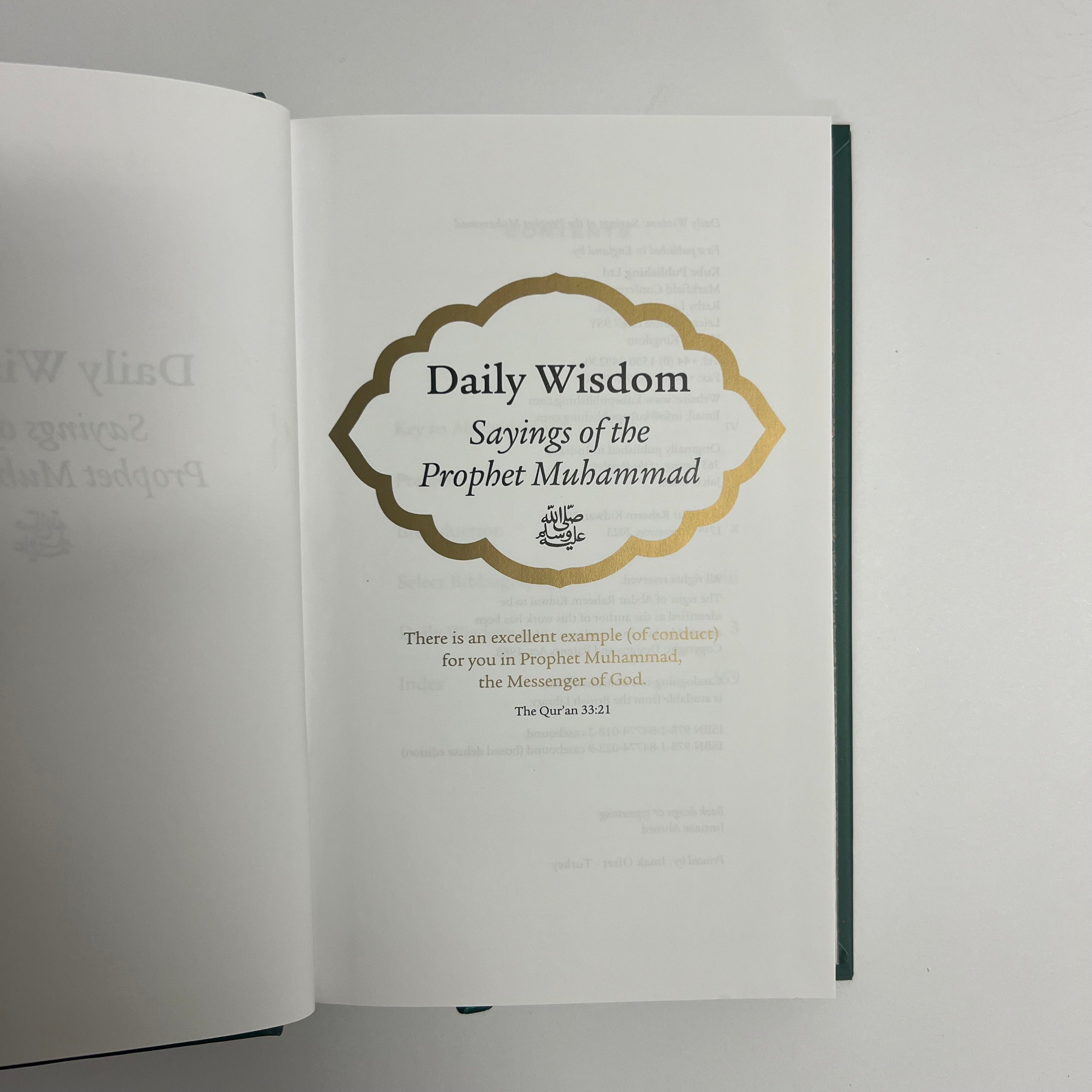 Daily Wisdom: Sayings of Prophet Muhammad Islamic Book Fajr Noor