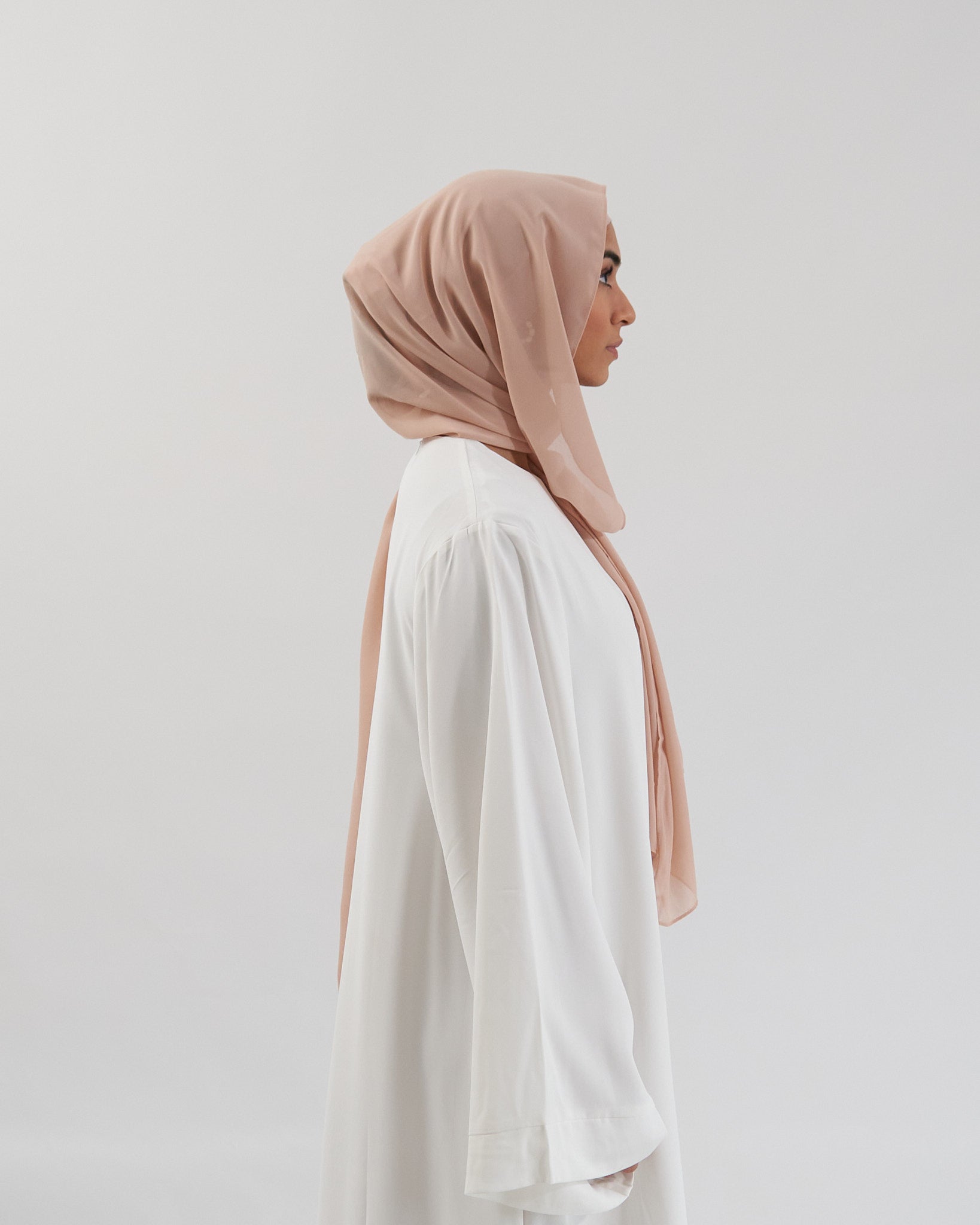 Chiffon Hijab Set - Cream Scarves Fajr Noor