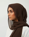 Chiffon Hijab Set - Brown Scarves Fajr Noor