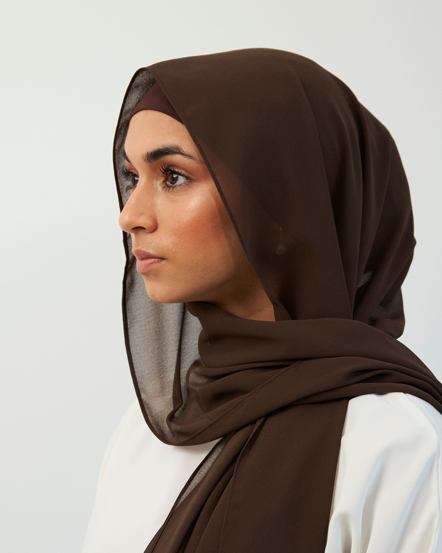 ribbed chiffon hijab