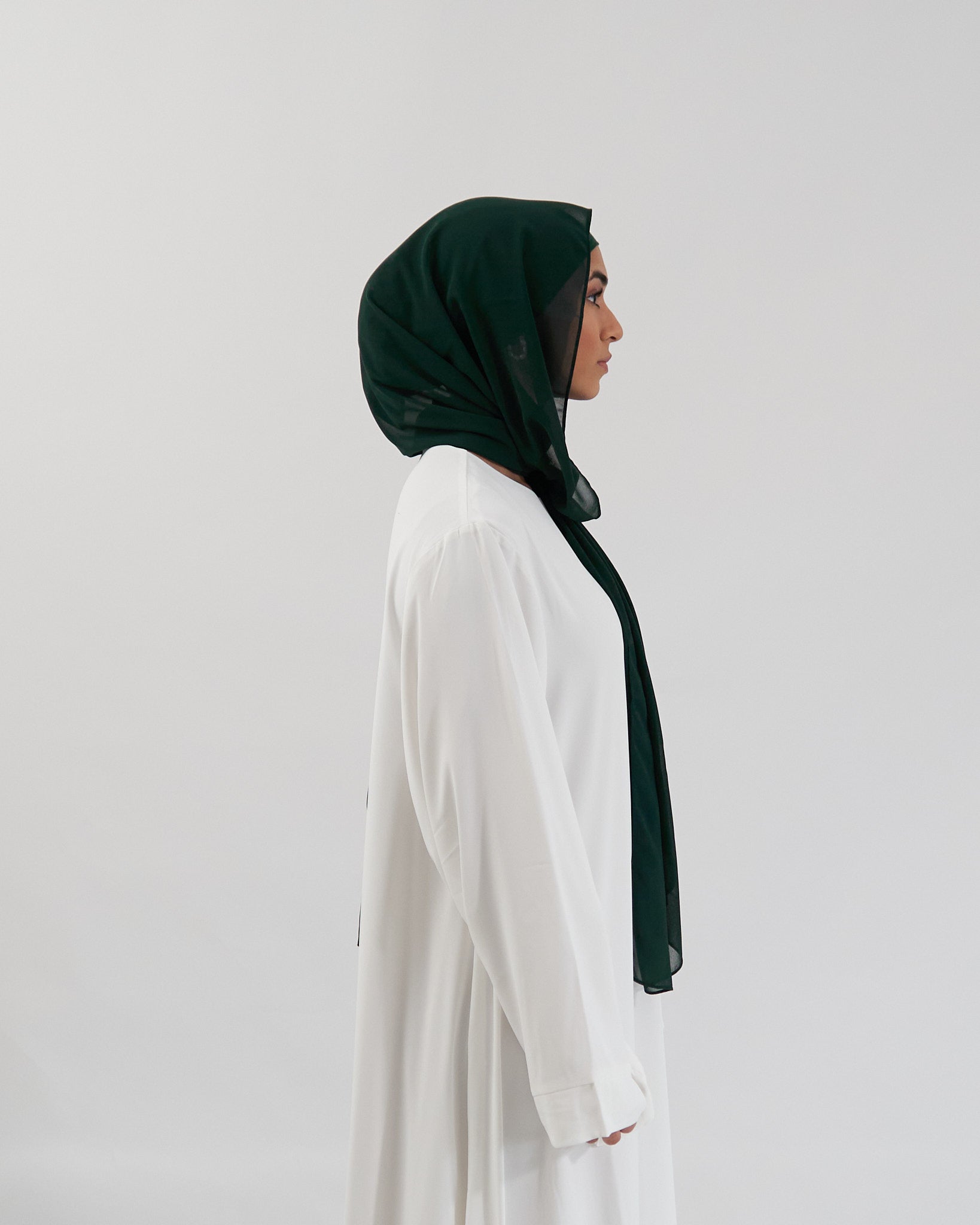 Chiffon Hijab Set - Emerald Scarves Fajr Noor