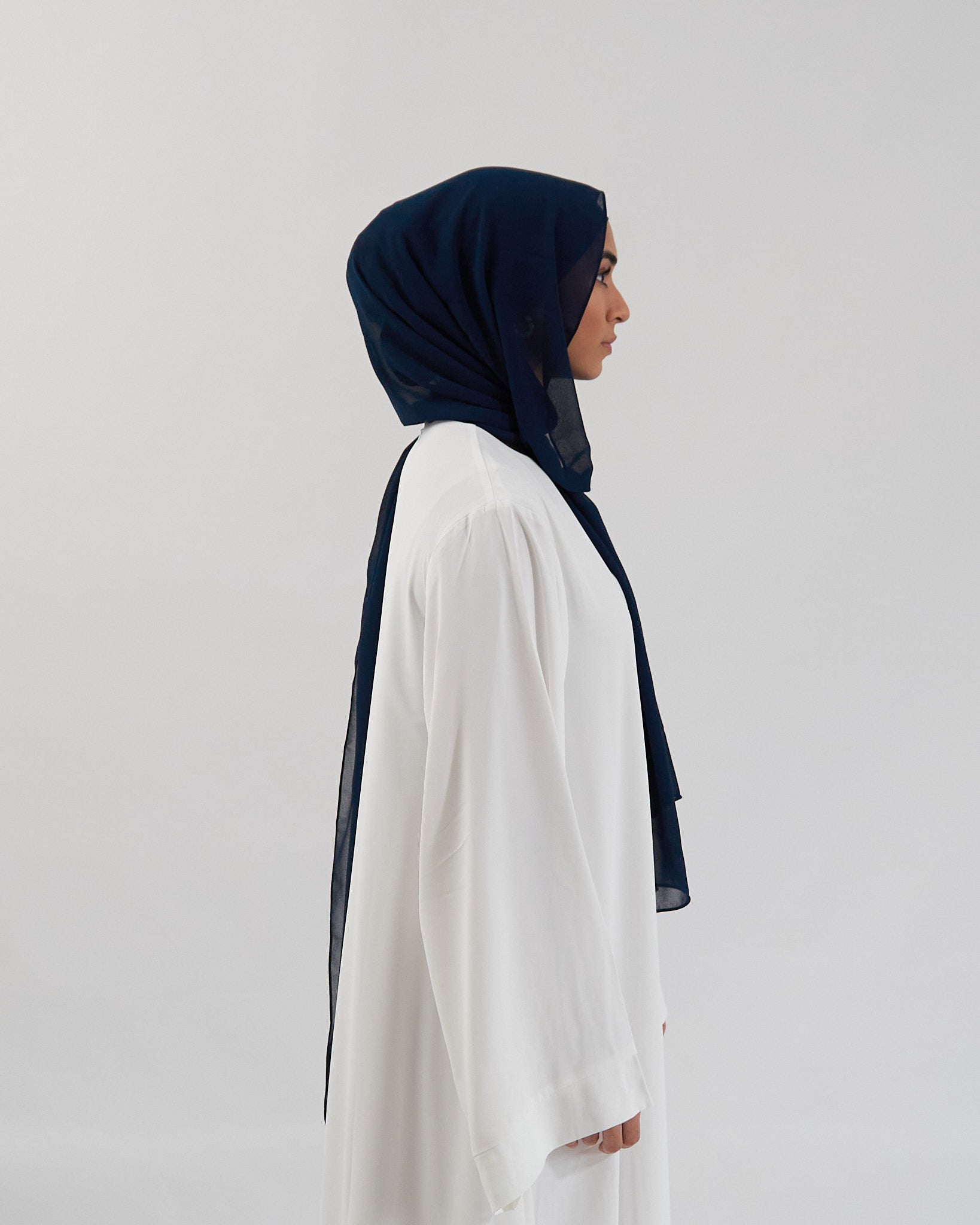 Chiffon Hijab Set - Navy Scarves Fajr Noor