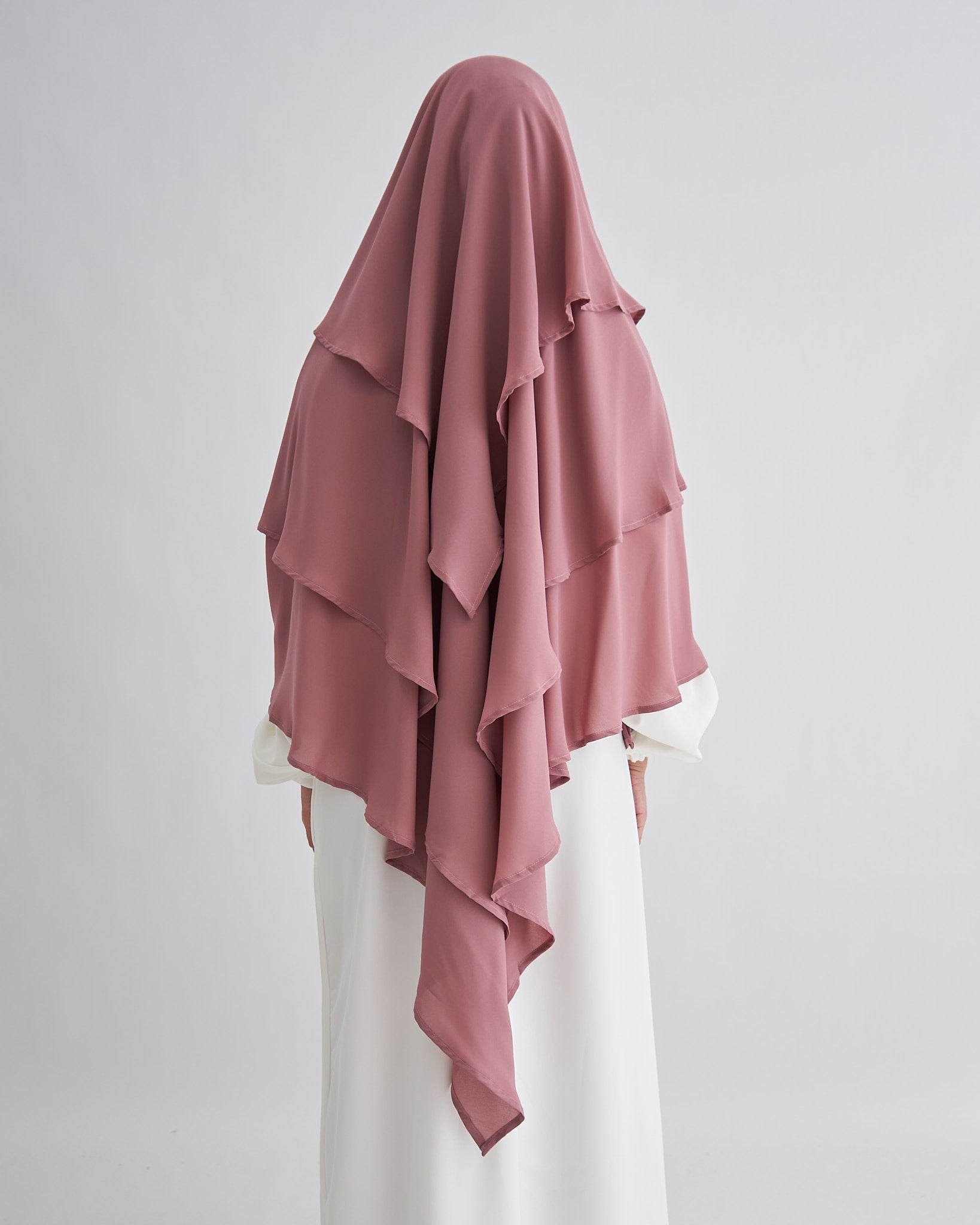 Chiffon Khimar - Berry