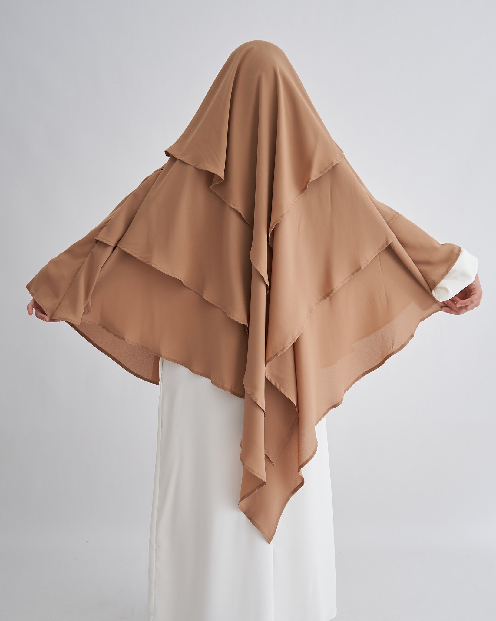 Chiffon Khimar - Brown