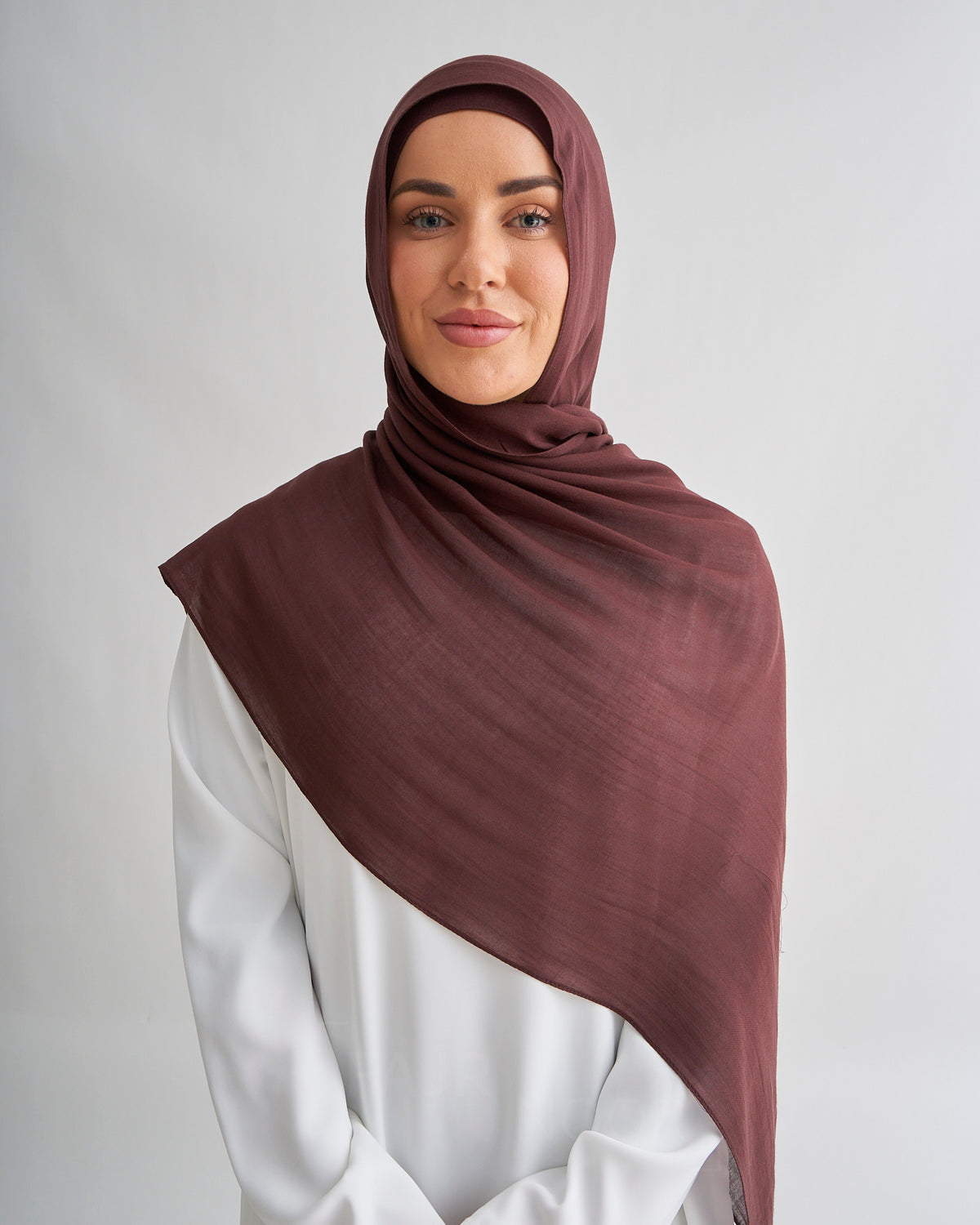 Premium Modal Hijab - Dark Brown