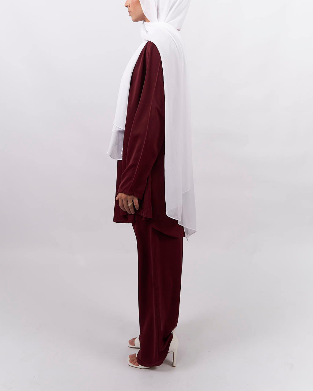 Sarah Set - Maroon Dress Set Fajr Noor