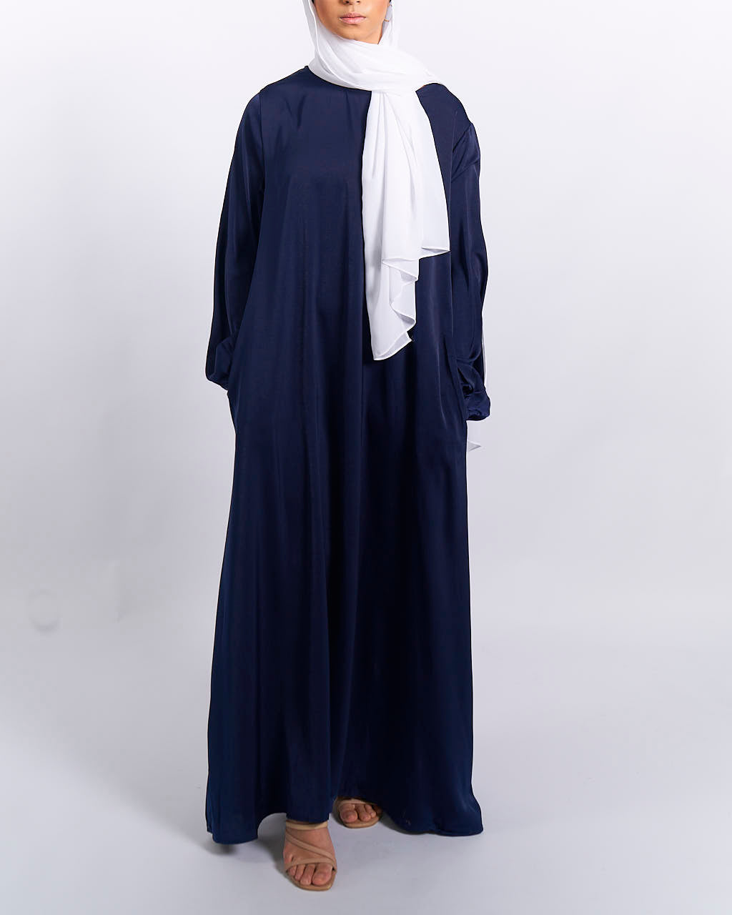 Jannah Cuffed Abaya - Navy - Closed Abaya - Fajr Noor