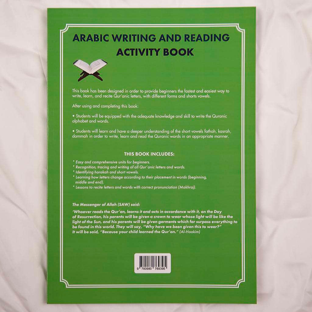 Arabic Writing and Reading Activity Book Islamic Book Fajr Noor