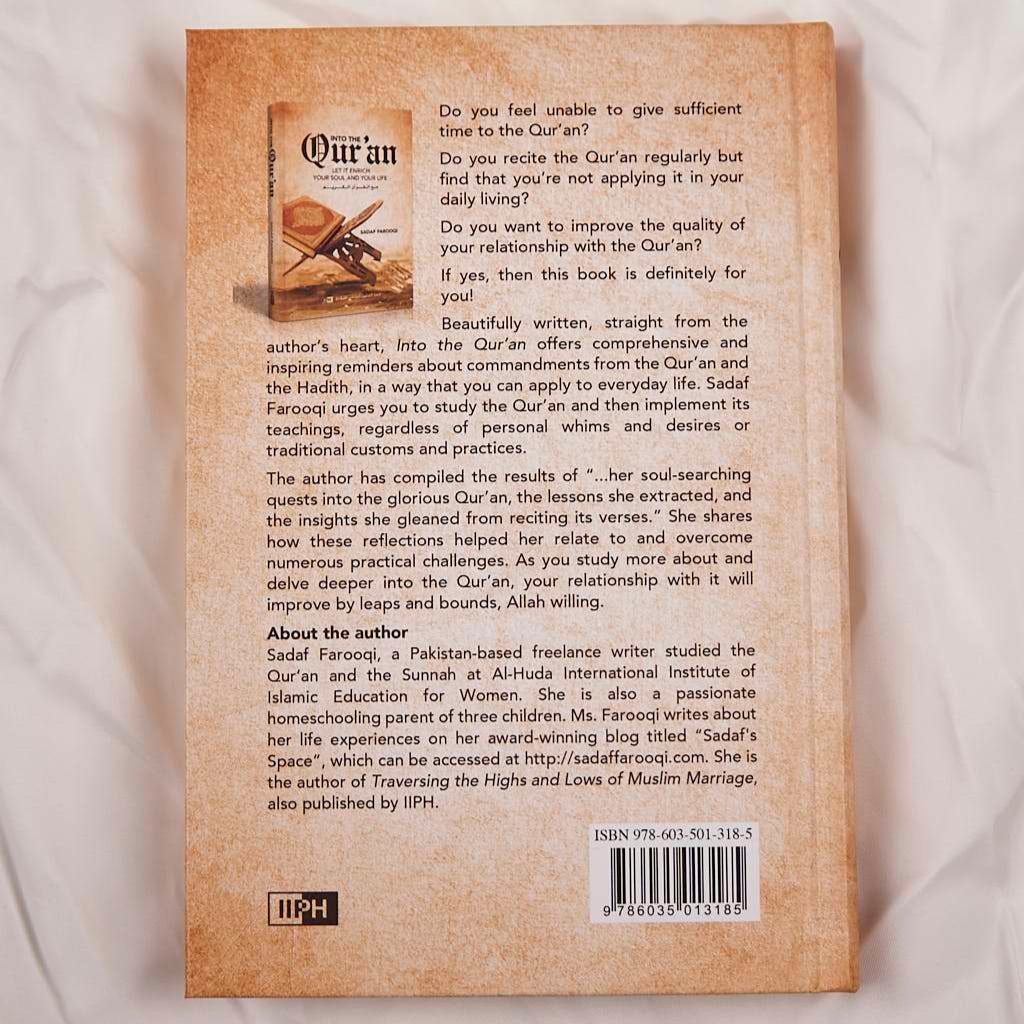 Into the Qur’an: Let It Enrich Your Soul and Your Life Islamic Book Fajr Noor