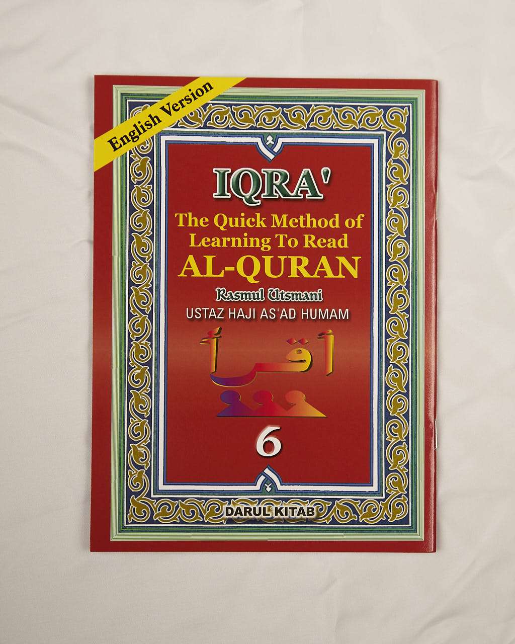 IQRA Quick Method of Learning to Read Quran - Set of 6 Islamic Book Fajr Noor