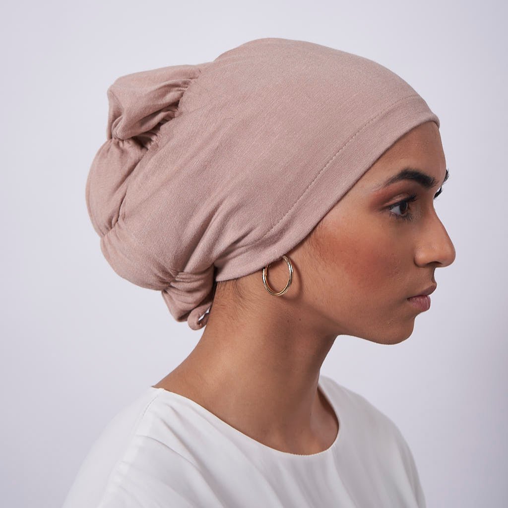 Elastic Silk Hijab Cap - Nude Hijab Cap Fajr Noor