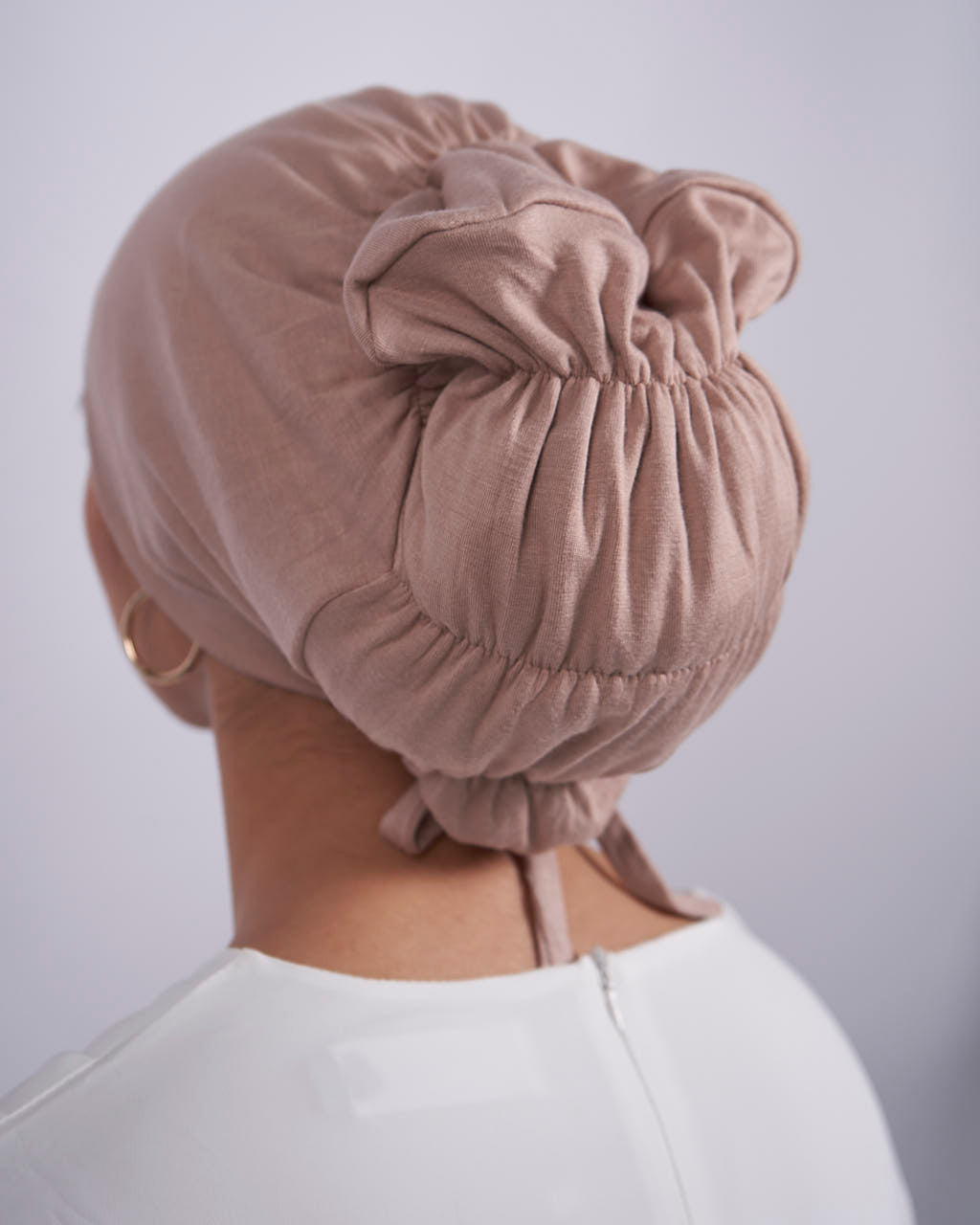 Elastic Silk Hijab Cap - Nude - Hijab Cap - Fajr Noor