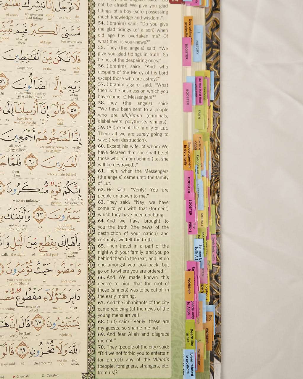 Al-Quran Al-Karim (Maqdis) with Subject Tags Translation A4 Quran Fajr Noor