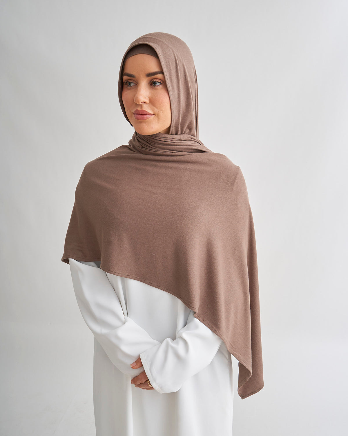 Premium Jersey Hijab - Fossil