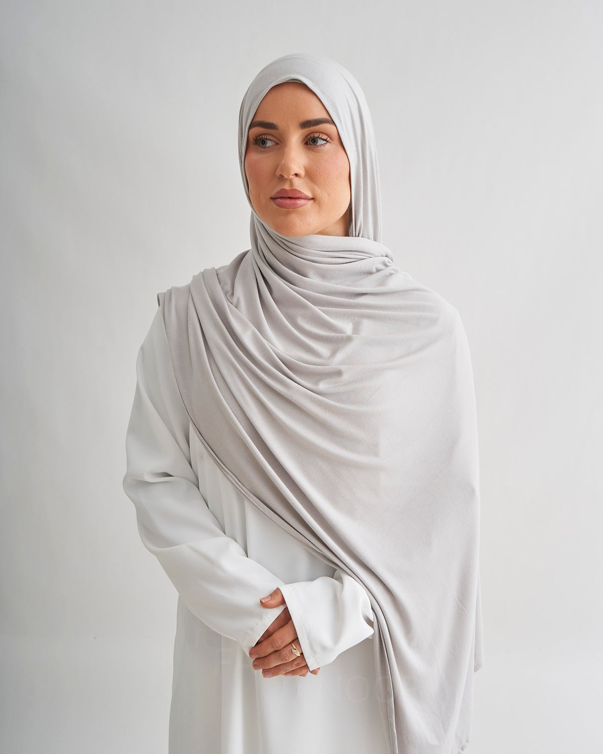 Premium Jersey Hijab - Grey