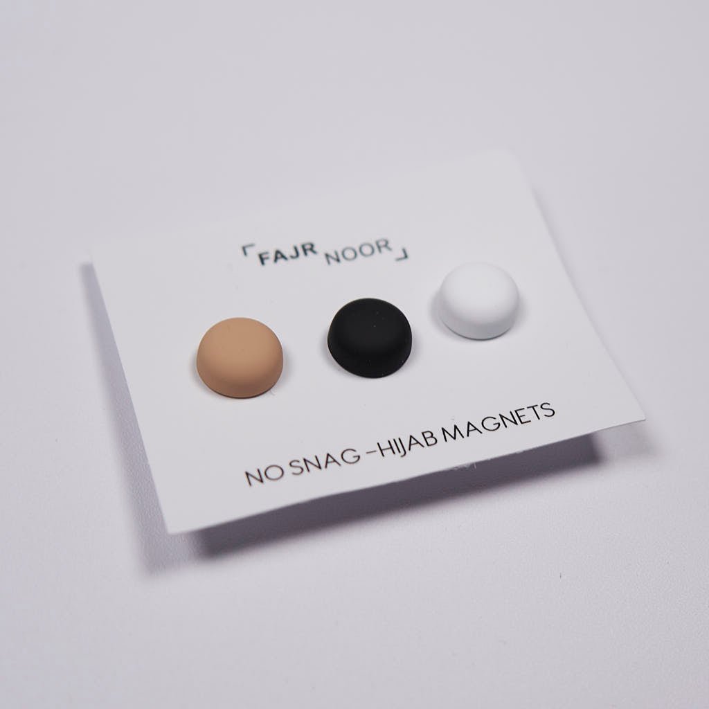 Hijab Magnets Matte - 3 pack Hijab Magnet Fajr Noor