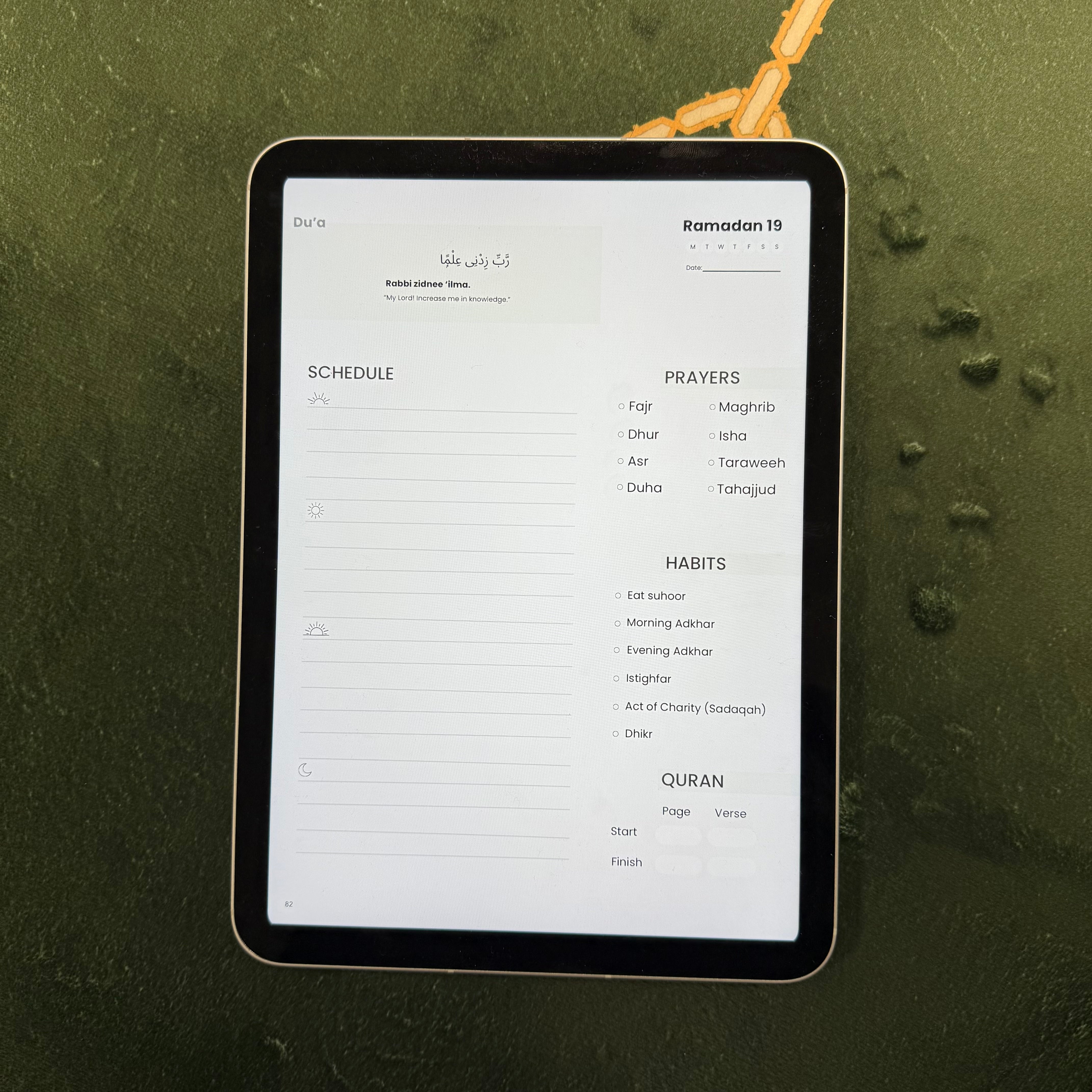 Ramadan Journal (Digital)