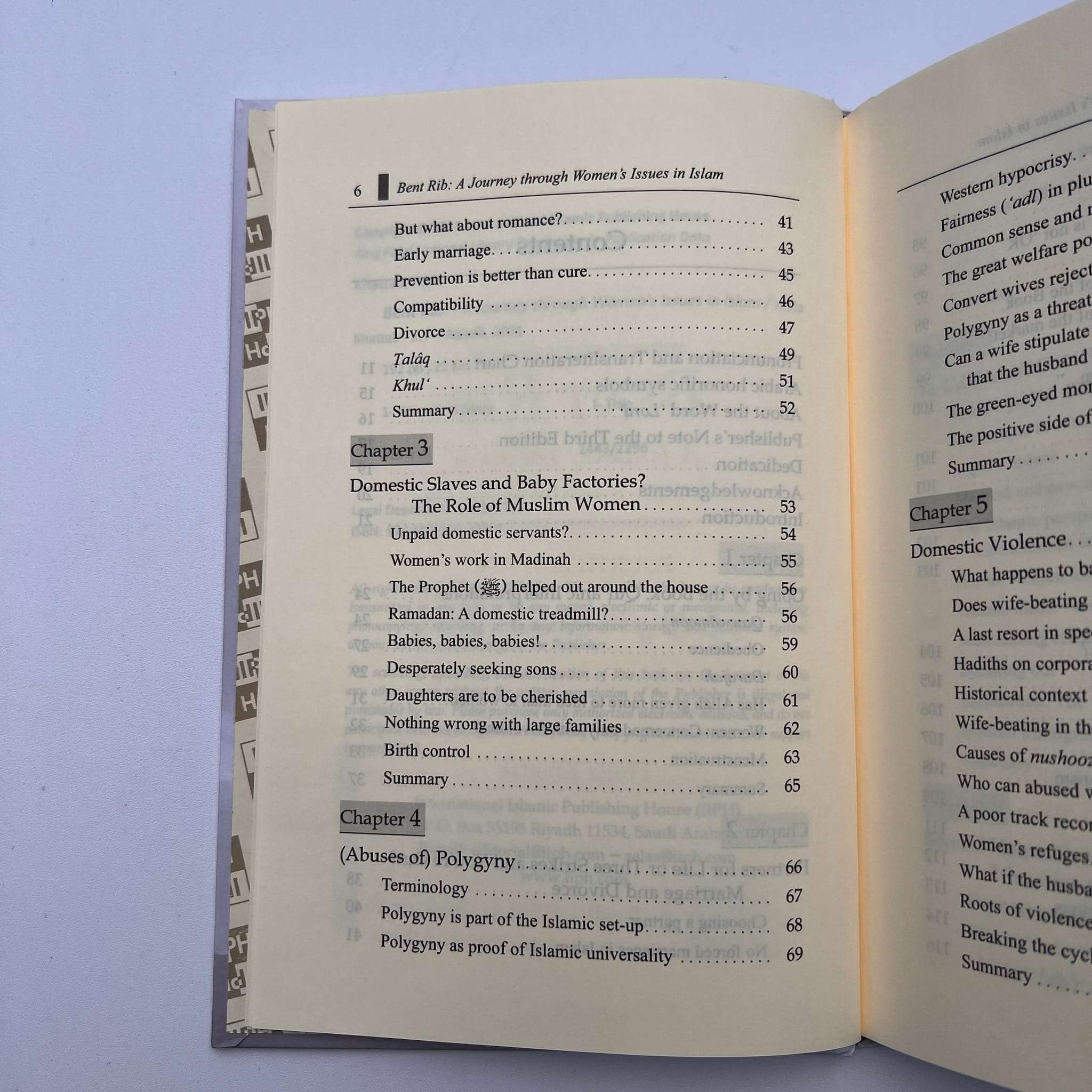 Bent Rib Islamic Book Fajr Noor