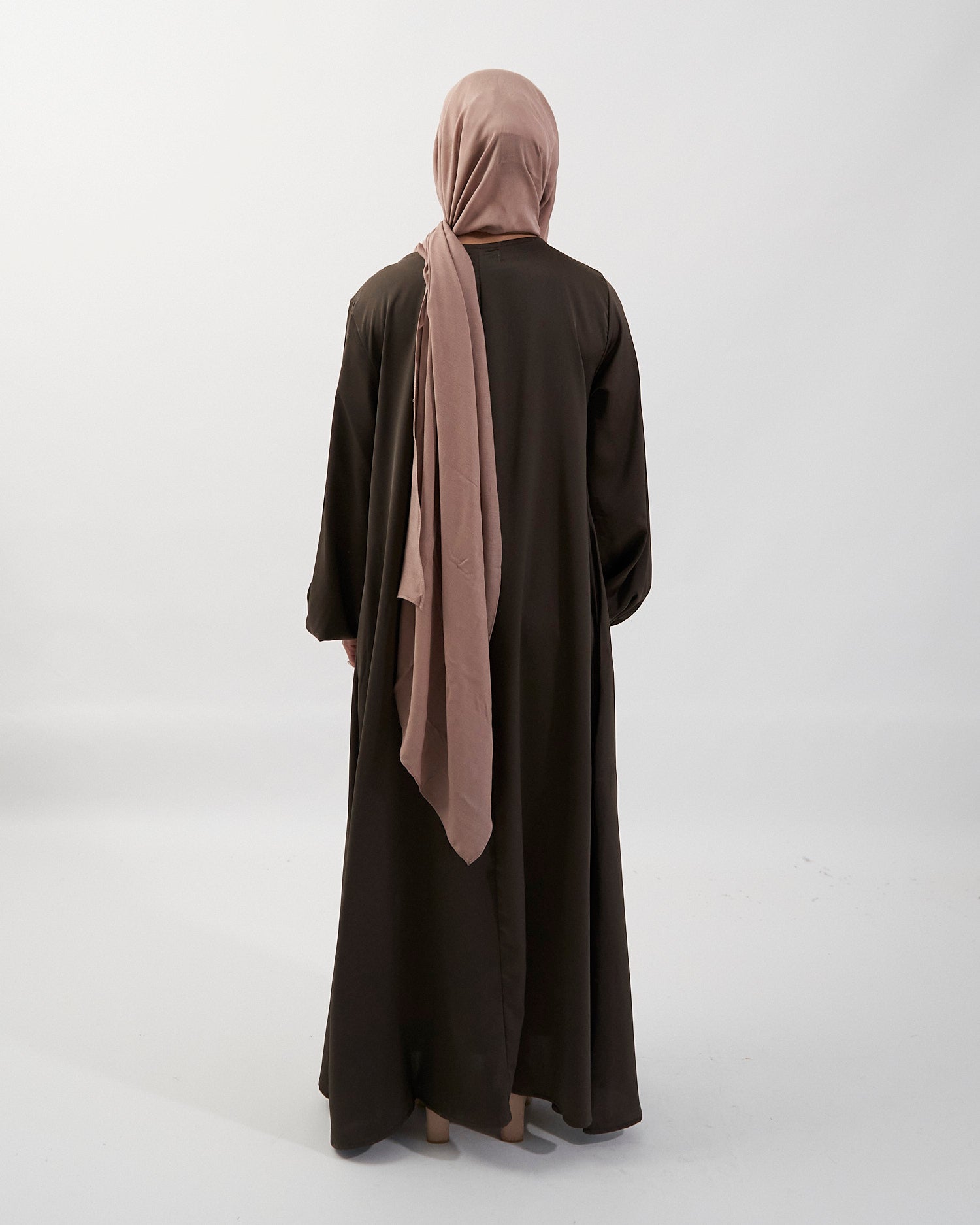Jannah Abaya - Coffee Satin Abaya Fajr Noor