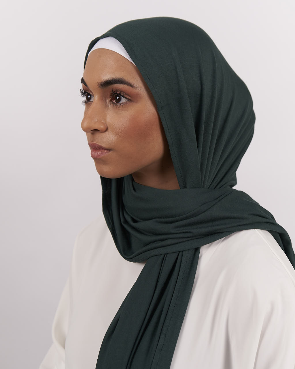 Jersey Hijab - Forest Green - Scarves - Fajr Noor