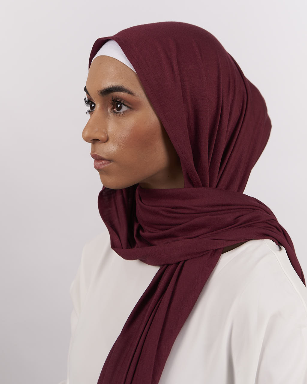 Jersey Hijab - Maroon - Scarves - Fajr Noor