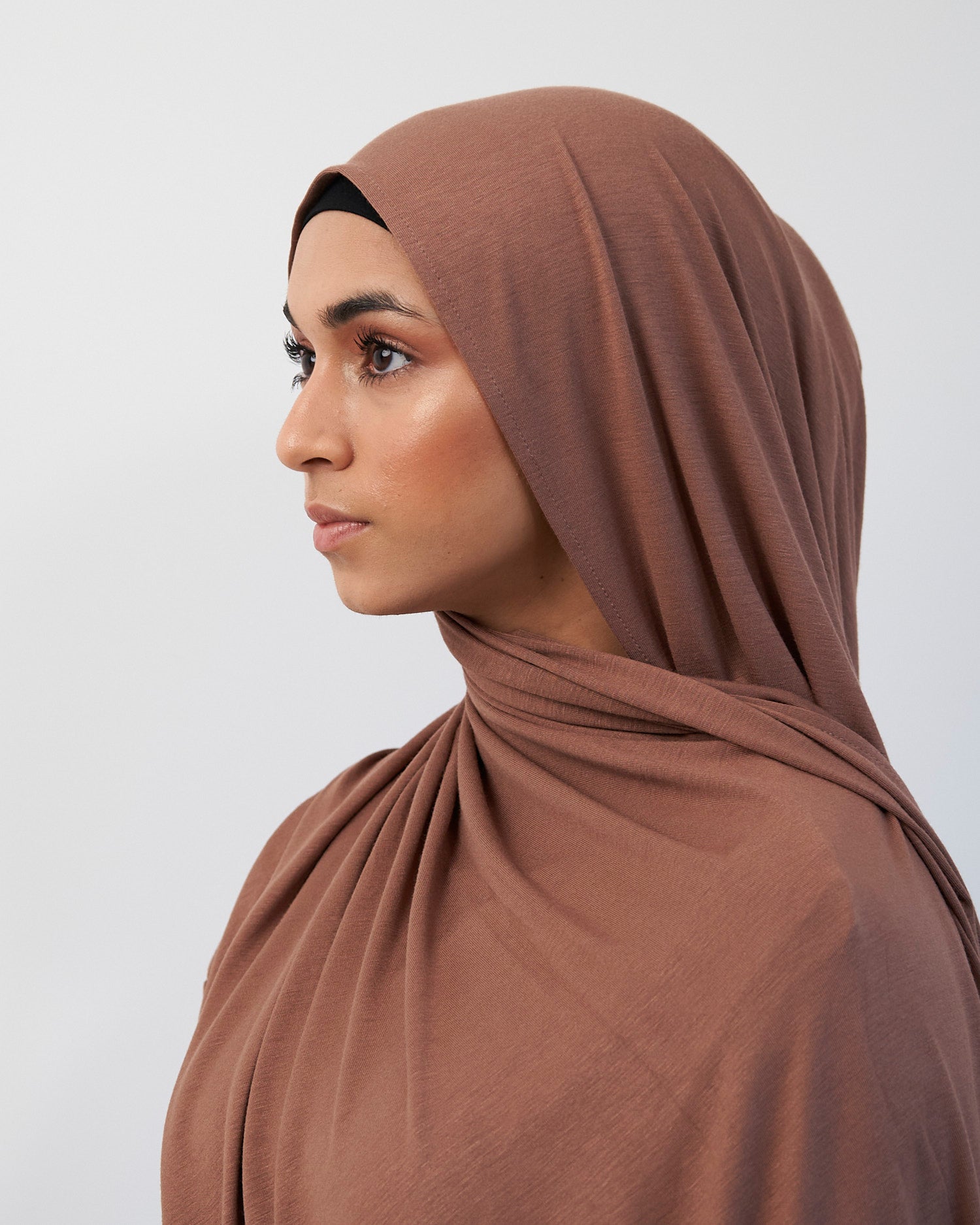 Premium Jersey Hijab - Chestnut Scarves Fajr Noor