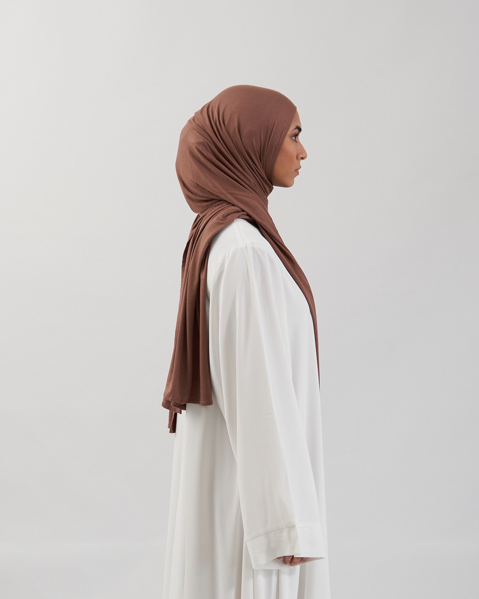 Premium Jersey Hijab - Chestnut Scarves Fajr Noor