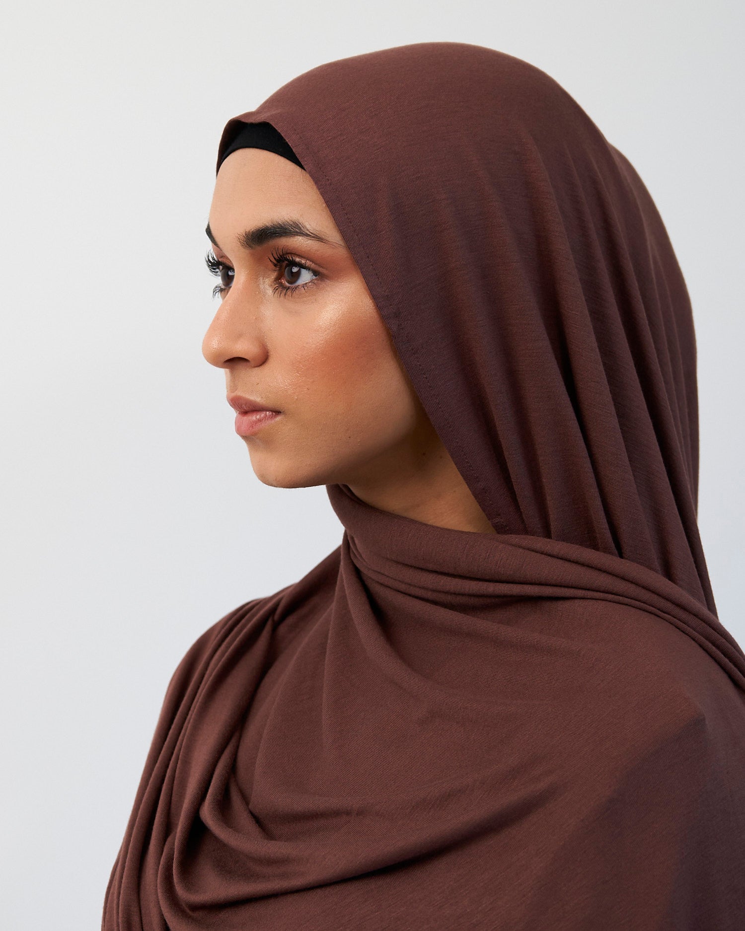 Premium Jersey Hijab - Coco Brown Scarves Fajr Noor