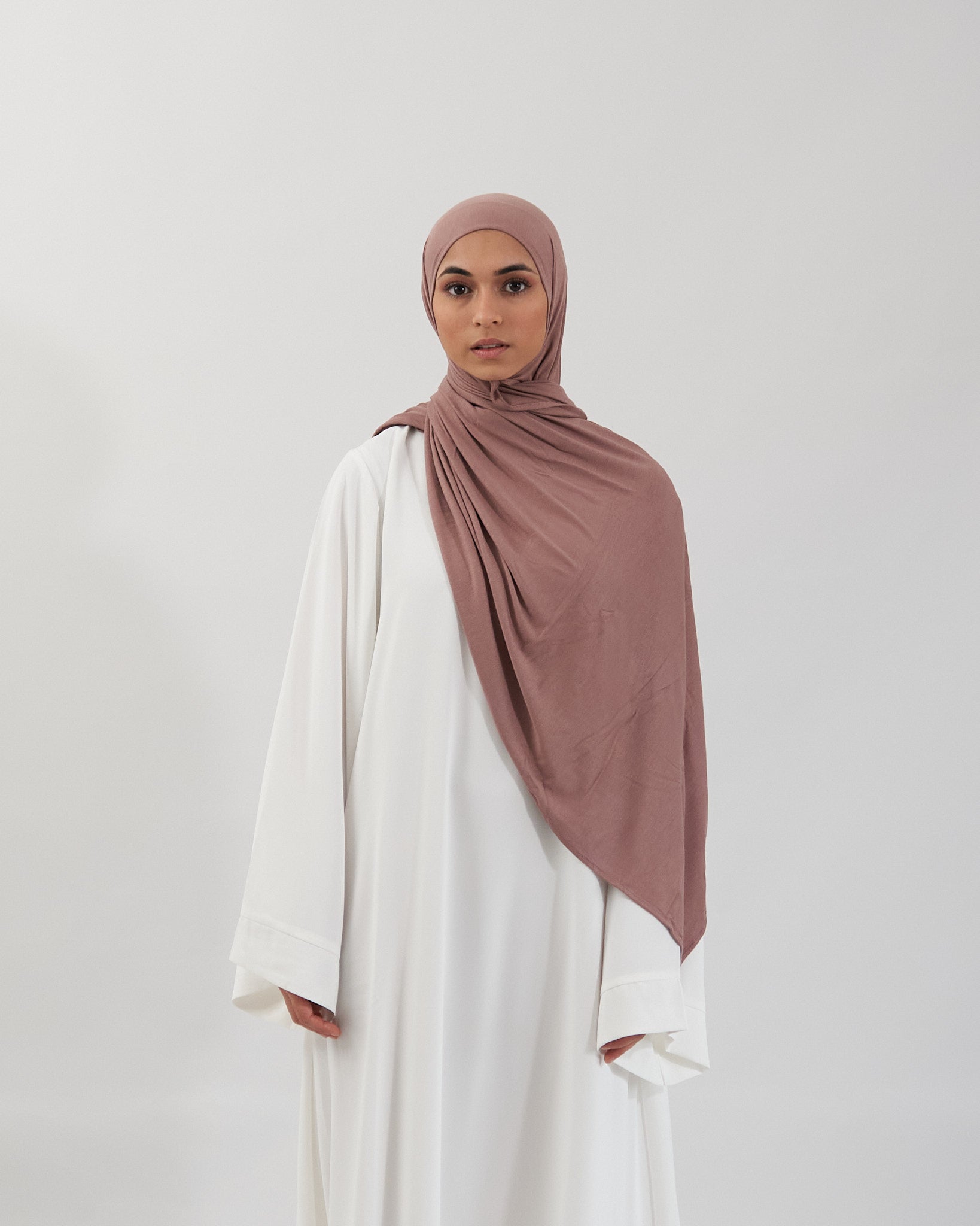 Premium Jersey Hijab - Mocha Scarves Fajr Noor