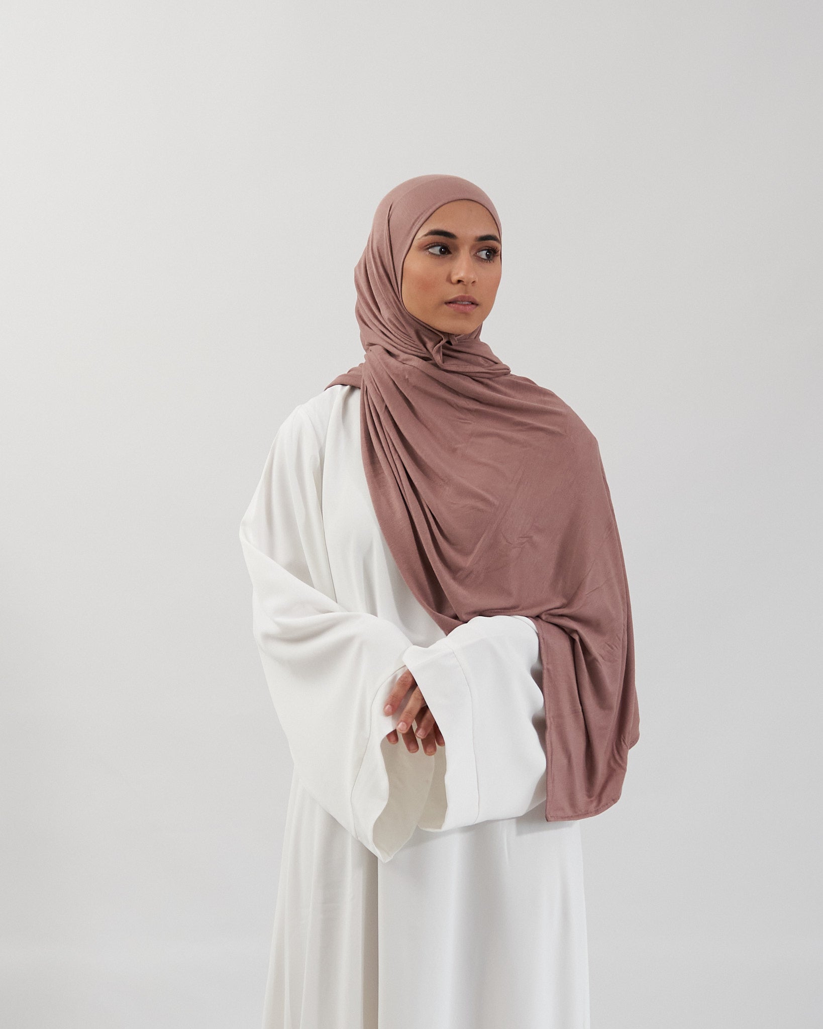 Premium Jersey Hijab - Mocha Scarves Fajr Noor