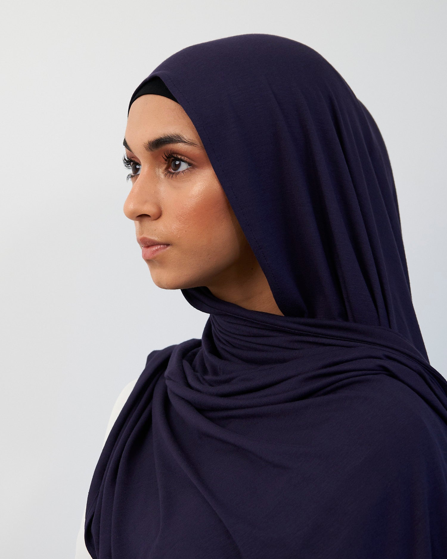 Premium Jersey Hijab - Navy Scarves Fajr Noor
