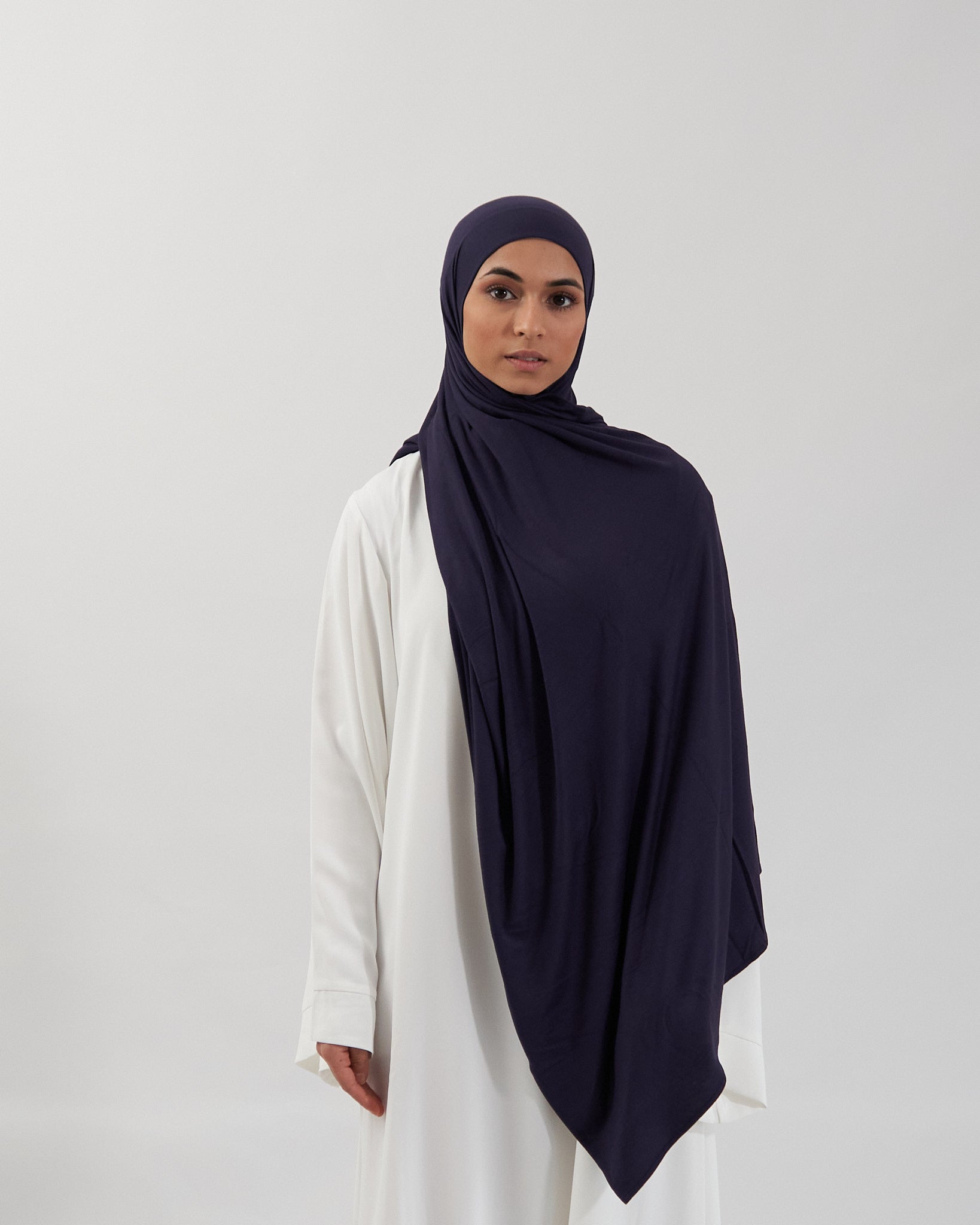 Premium Jersey Hijab - Navy Scarves Fajr Noor