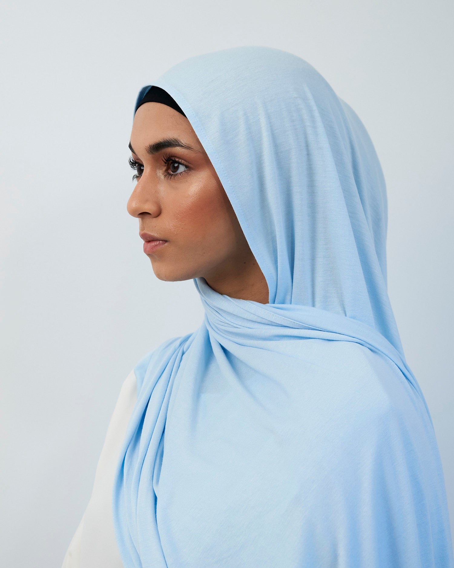 Hybeeh Hijab Standard Donna - Jersey Viscosa E Lycra 178x71 Cm, Traspirante E Morbido